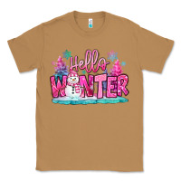 Toasted Coconut hello winter pink snowman Classic Tee - MaliasSmallBusiness