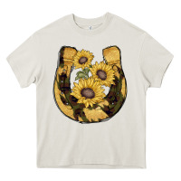 Horseshoe Sunflower Camouflage Heavy Core Tee | Teevron