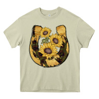 Mossy horseshoe sunflower camouflage Heavy Core Tee - AdoDesignShop