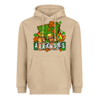 Mushroom St. Patrick's Arkansas Heavyweight Hoodie - OliviaCreatesArt