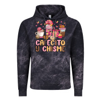 Cloud Black cafecito y chisme Vintage Hoodie - MaliasSmallBusiness