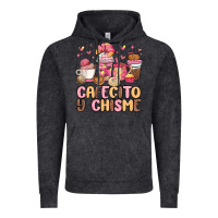 Vintage Black cafecito y chisme Vintage Hoodie - MaliasSmallBusiness