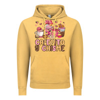 Vintage Mustard cafecito y chisme Vintage Hoodie - MaliasSmallBusiness