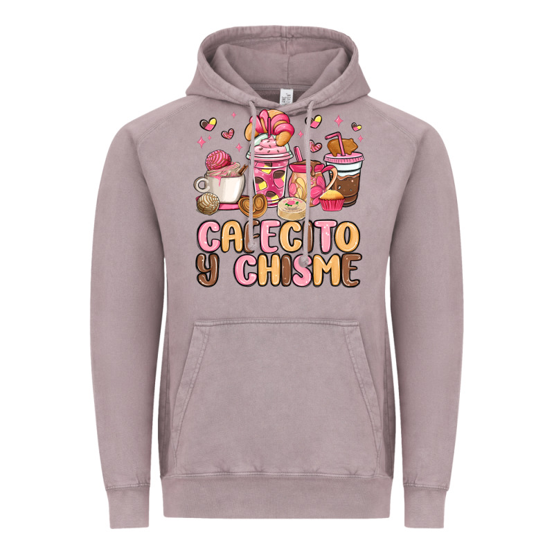 Cafecito Y Chisme Vintage Hoodie by MaliasSmallBusiness | Teevron