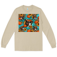 Mushroom autumn pumpkins holstein cow Long Sleeve Tee - Jasminsmagicworld