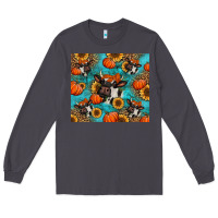 Smoke autumn pumpkins holstein cow Long Sleeve Tee - Jasminsmagicworld