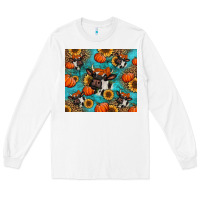 White autumn pumpkins holstein cow Long Sleeve Tee - Jasminsmagicworld