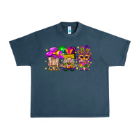 Midnight Navy Mardi Gras Gnomies Cakes Flowers And Balloon Urban Heavy Tee - BundleAndBundleShop