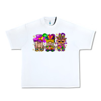 White Mardi Gras Gnomies Cakes Flowers And Balloon Urban Heavy Tee - BundleAndBundleShop