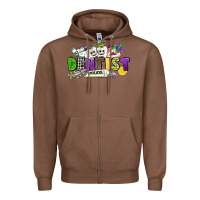 Chestnut dentist mardi gras Zipper Hoodie - CowGirlArtShop