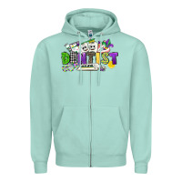 Seafoam dentist mardi gras Zipper Hoodie - CowGirlArtShop
