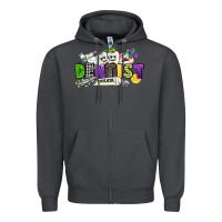 Smoke dentist mardi gras Zipper Hoodie - CowGirlArtShop