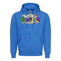 True Royal dentist mardi gras Zipper Hoodie - CowGirlArtShop