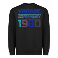 Black Vintage February 1980 Heavyweight Sweatshirt - Bettercallsaul