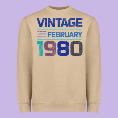 Vintage February 1980 Heavyweight Sweatshirt Designed By Bettercallsaul