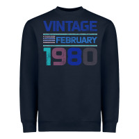 Navy Vintage February 1980 Heavyweight Sweatshirt - Bettercallsaul
