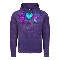 Cloud Purple Peace Love Mermaid Vintage Hoodie - Jasminsmagicworld