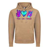 Vintage Coffee Peace Love Mermaid Vintage Hoodie - Jasminsmagicworld