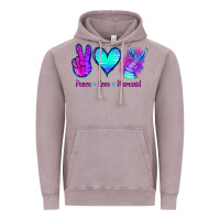 Vintage Zinc Peace Love Mermaid Vintage Hoodie - Jasminsmagicworld