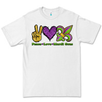 White peace love mardi gras Premium Tee - Jasminsmagicworld