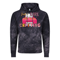 Cloud Black just a girl who loves crafting Vintage Hoodie - MaliasSmallBusiness