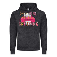 Vintage Black just a girl who loves crafting Vintage Hoodie - MaliasSmallBusiness