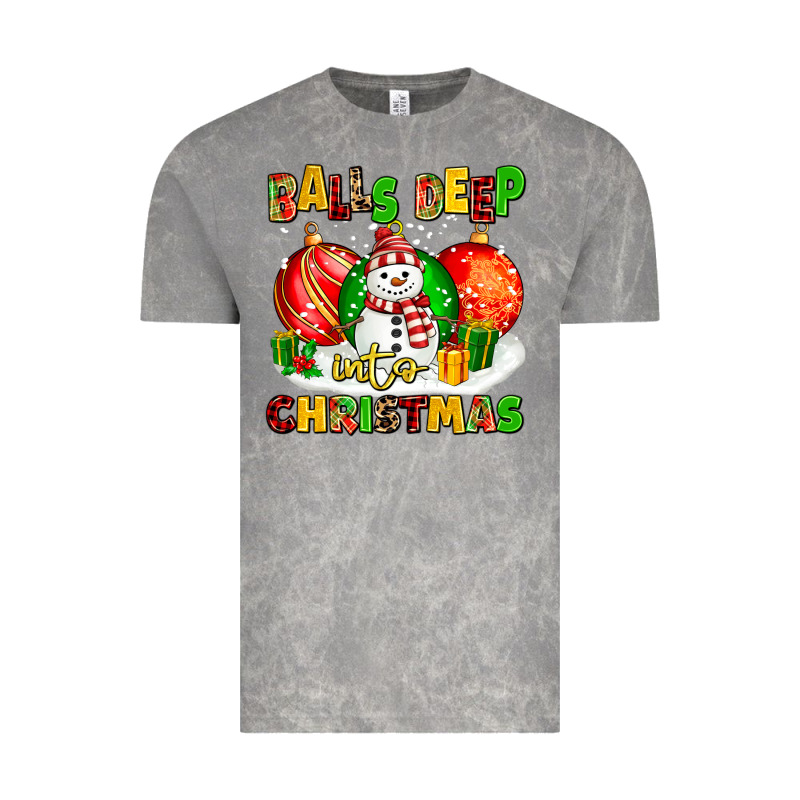 Balls Deep Into Christmas Vintage Tee by MaliasSmallBusiness | Teevron