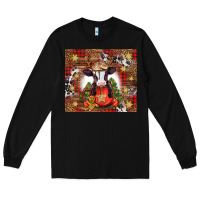 Black Christmas baby cow hot cocoa Long Sleeve Tee - Jasminsmagicworld