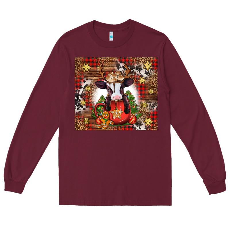 Christmas Baby Cow Hot Cocoa Long Sleeve Tee by Jasminsmagicworld | Teevron