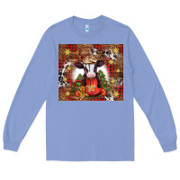 Colony Blue Christmas baby cow hot cocoa Long Sleeve Tee - Jasminsmagicworld