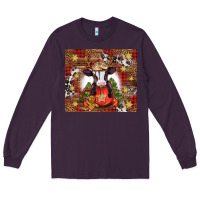 Plum Christmas baby cow hot cocoa Long Sleeve Tee - Jasminsmagicworld