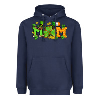 Navy St. Patrick's Day mom Heavyweight Hoodie - OliviaCreatesArt
