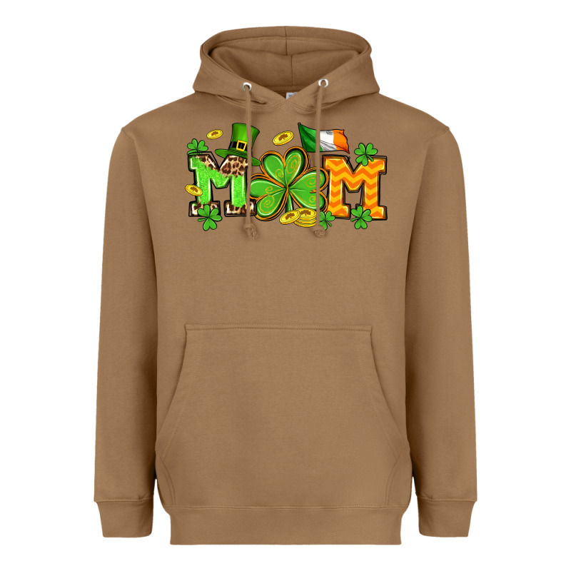 St. Patrick's Day Mom Heavyweight Hoodie by OliviaCreatesArt | Teevron
