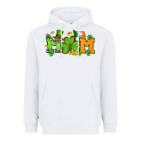 White St. Patrick's Day mom Heavyweight Hoodie - OliviaCreatesArt