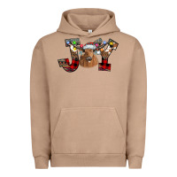 Pigment Burro Joy Longhorn Urban Hoodie - CowhideDigitalArt