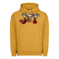 Pigment Peanut Butter Joy Longhorn Urban Hoodie - CowhideDigitalArt
