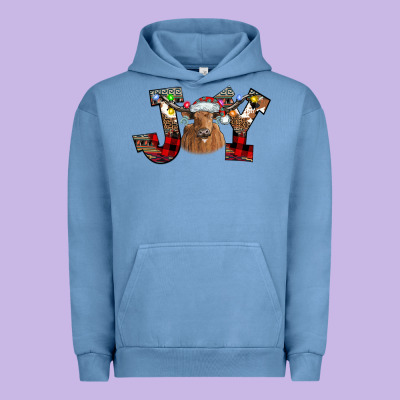 Joy Longhorn Urban Hoodie Designed By Cowhidedigitalart