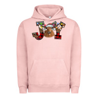 Pigment Salmon Joy Longhorn Urban Hoodie - CowhideDigitalArt