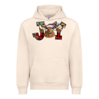 Sandshell Joy Longhorn Urban Hoodie - CowhideDigitalArt