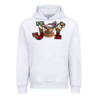 White Joy Longhorn Urban Hoodie - CowhideDigitalArt