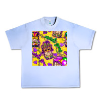 Mardi Gras Gnomies Seamless Pattern Urban Heavy Tee | Teevron