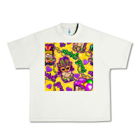 Pistachio Mardi gras gnomies seamless pattern Urban Heavy Tee - BundleAndBundleShop