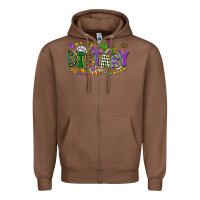 Chestnut dietary mardi gras Zipper Hoodie - CowGirlArtShop