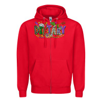Red dietary mardi gras Zipper Hoodie - CowGirlArtShop