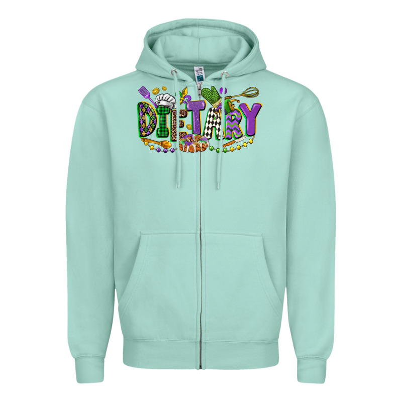Dietary Mardi Gras Zipper Hoodie by CowGirlArtShop | Teevron