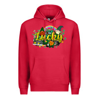 Cardinal lucky gnomes truck St. Patrick's Premium Hoodie - HowdyJamesFarm