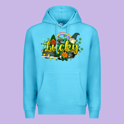 Lucky Gnomes Truck St. Patrick's Premium Hoodie Designed By Howdyjamesfarm