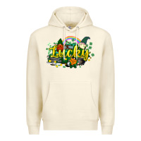 Sandshell lucky gnomes truck St. Patrick's Premium Hoodie - HowdyJamesFarm