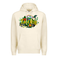 Tofu lucky gnomes truck St. Patrick's Premium Hoodie - HowdyJamesFarm