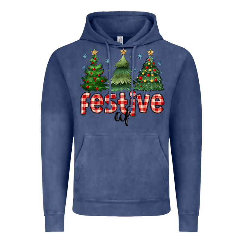 Festive Af Vintage Hoodie by MaliasSmallBusiness | Teevron